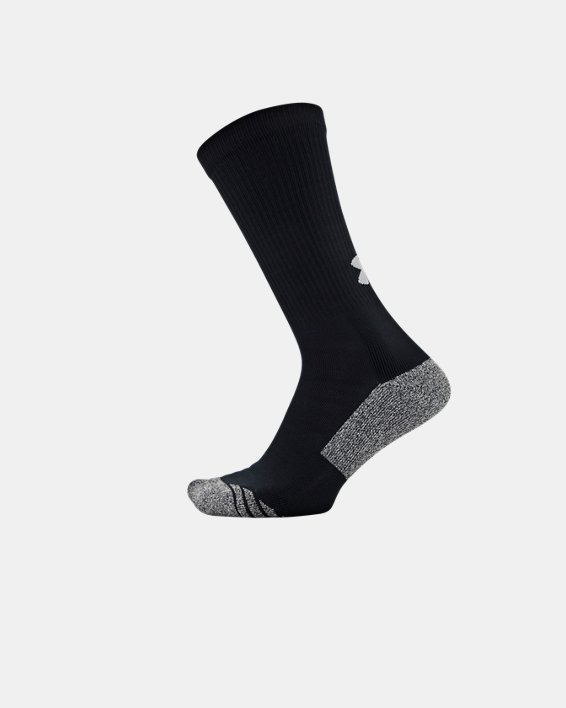 Unisex UA ArmourGrip™ Crew Socks, Black, pdpMainDesktop image number 1